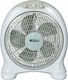 DictroLux 586009 Επιτραπέζιος Ανεμιστήρας 40W Διαμέτρου 33cm Λευκός
