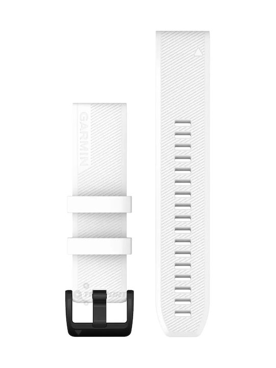 Garmin Quickfit 22 Curea Silicon White with Bla...