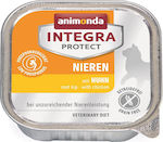 Animonda Integra Protect Renal Nasses Katzenfutter für Katze in Tablett mit Huhn 100gr