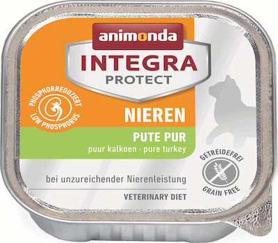 Animonda Integra Protect Renal Nasses Katzenfutter für Katze in Tablett mit Türkei 100gr 13533