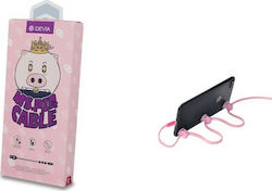 Devia Ms Pig Regular USB-A la Cablu Lightning R...