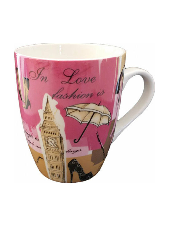 London Porcelain Cup Pink 350ml