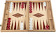 Manopoulos Oak Handmade Backgammon Wooden with Checkers 48x48cm