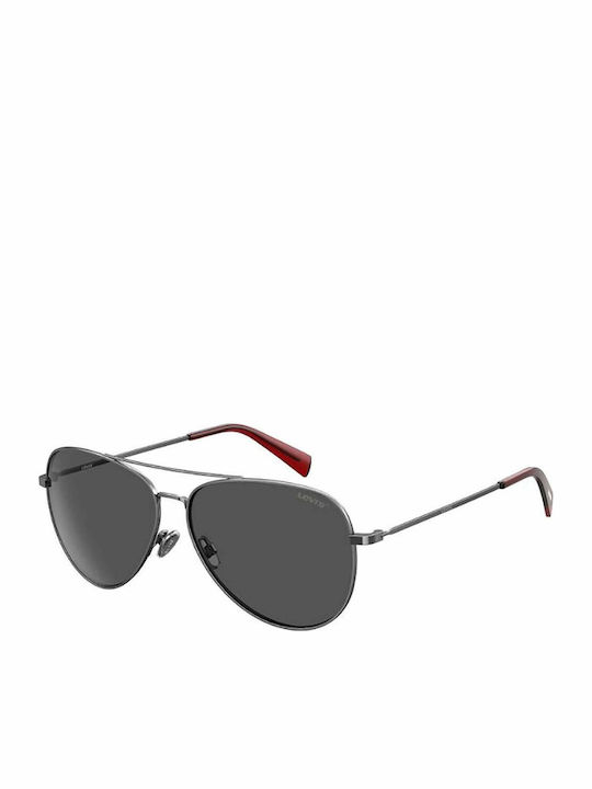 Levi's Unisex Sunglasses with Gray Metal Frame and Gray Lens LV1006/S 9N2/IR