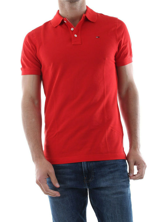 Tommy Hilfiger Men's Short Sleeve Blouse Polo Red DM0DM08068-XNL