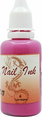 Airbrush Nail Ink Farben malen für Nägel Magenta 30ml - Magenta 30ml in Fuchsie Farbe
