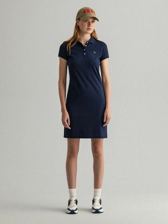 Summer Mini Dress Navy Blue