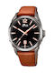 Lotus Watches Men's Watch 42mm Battery with Brown Leather Strap