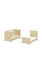 Casababy Elmo Baby Crib Beige