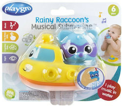 Playgro Rainy Raccoon`s Musical Submarine Bath Boat for 6++ Months