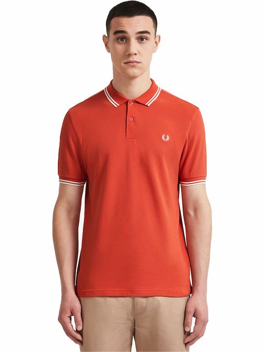 Fred Perry Polo Kurzarmbluse Orange