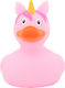 Lilalu Ροζ Μονόκερος Rubber Duck 8.5εκ.