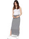 Mamalicious Summer Cotton Maternity Maxi Skirt Multicolour Relaxed Fit