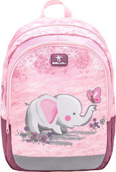 Belmil Pink Elephant Σχολική Τσάντα Πλάτης Νηπιαγωγείου σε Ροζ χρώμα Μ23 x Π13 x Υ33cm