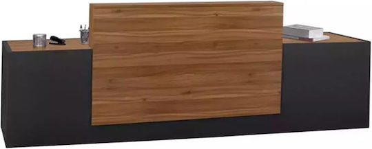 HomeMarkt Supreme Επαγγελματικό Γραφείο Υποδοχής Δρυς Π328xΒ63xΥ108cm