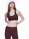 Women's Sports Bra with Light Padding Brown