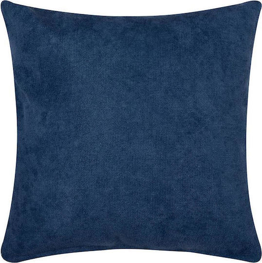 Silk Fashion Decorative Pillow Case A802 Navy Blue 45x45cm