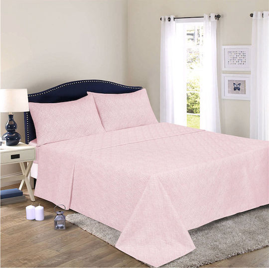 Lino Home Stalin Tagesdecke Übergröße Baumwolle English Rose 220x240cm
