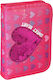 Gataric Heart 3d Pencil Case Full with 1 Compartment Pink