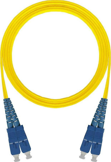 Central Καλώδιο Οπτικής Ίνας SC/APC-LC/APC 2m Κίτρινο