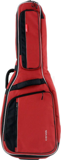 Gewa Premium 20 Waterproof Case Acoustic Guitar Padded Red