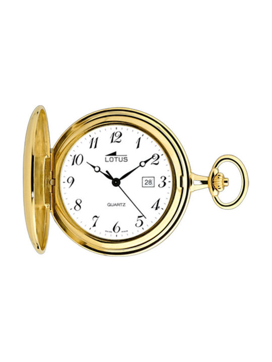 Lotus Watches Vintage Pocket Watch Pocket Battery Gold