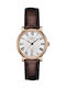 Tissot T-Classic Carson Premium Ceas de Damă Automat cu Maro Curea din Piele