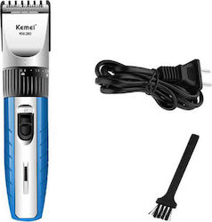 Kemei KM-260 Professional Rechargeable Hair Clipper Blue KM-260