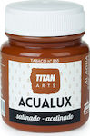 Titan Acualux Satin Liquid Craft Paint Brown for Wood Νερού Μεταλλικών Αποχρώσεων Tabaco 865 100ml