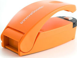 InnovaGoods C03g0070401 Συσκευή Σφραγίσματος με Μαγνήτη και Κόπτη για Σακούλες Τροφίμων 10.5x4.5x4.5cm Πορτοκαλί
