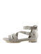 Marco Tozzi Women's Flat Sandals in Silver Color