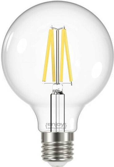 Elvhx LED Bulb 6.7W for Socket E27 and Shape G95 Natural White 806lm
