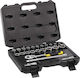 Stanley Set de chei tubulare și clichet 1\2" 24buc