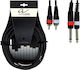 Alpha Audio Basic Line Cable 2x 6.3mm male - 2x RCA male 6m (190.220)