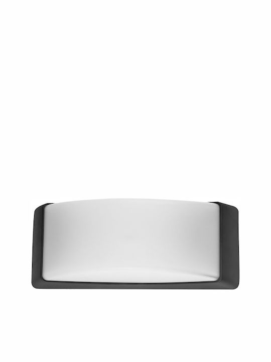 Adeleq Waterproof Outdoor Wall Sconce IP65 E27 Gray