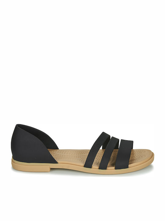 Tulum Flache Sandalen für Damen in Schwarz Farbe