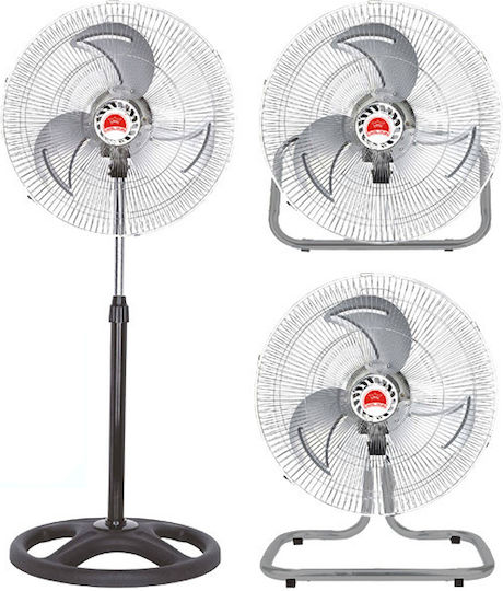 Keskor Πολυμορφικός Ανεμιστήρας 70W Διαμέτρου 50cm Γκρι