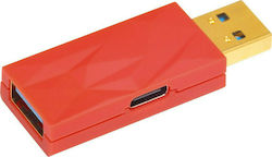iFi Audio Idefender Plus USB-A to USB-A Red