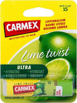 Carmex Ultra Lip Balsam SPF15 twist de lămâie verde 4.25gr