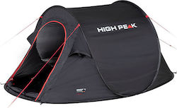 High Peak Vision 3 Automatic Camping Tent Pop Up Black 3 Seasons for 3 People 235x180x100cm