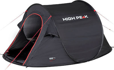 High Peak Vision 3 Automat Cort Camping Pop Up Neagră 3 Sezoane pentru 3 Persoane 235x180x100cm