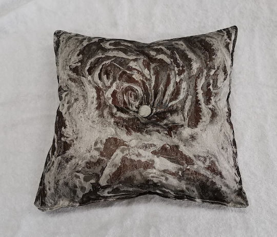 Mc Decor Μαξιλάρι Καναπέ Καφέ 35x35εκ.
