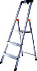 Krause Ladder Aluminum with 2+1 Steps 140cm