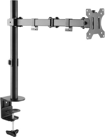 Techly Стойка Монитор до 32" с Рамо Сребриста (ICA-LCD-503BK)