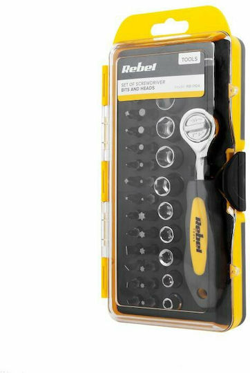 Rebel Ratschen- & Steckschlüssel-Sets 1\4" 38Stück