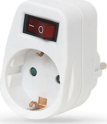 Com Single Power Socket White