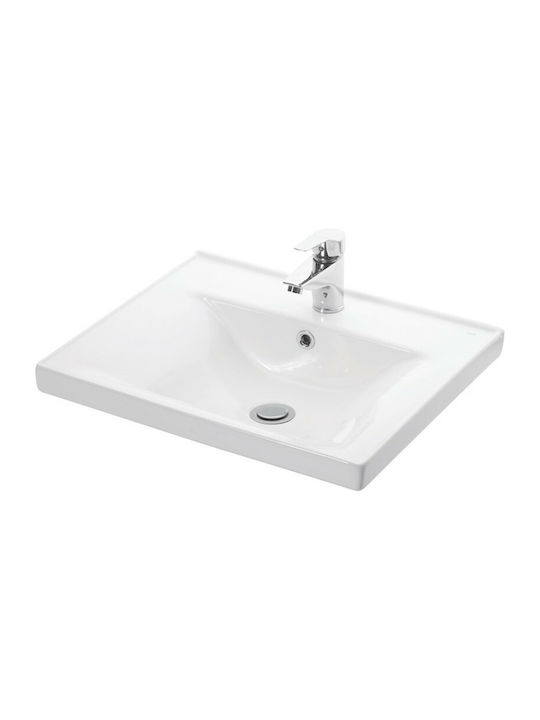 Martin Square 55 Undermount Sink Porcelain 55x46cm White