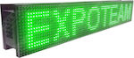 ExpoLedTeam Rolling LED Signs Double Sided Waterproof 96x16cm Green