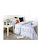 Whitegg Sheet Set Single Cotton C017-2 Light Blue 160x240cm 3pcs