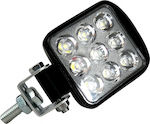 Pătratς Faruri pentru Autoturisme LED Universal 10 - 30V 24W 6cm 1buc